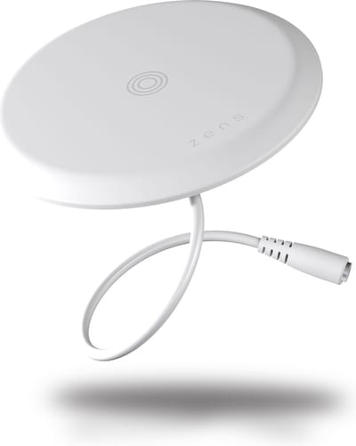 Zens Built-In Wireless Charger 1× Qi 15 W inbouw draadloze lader bureau tafel Wit