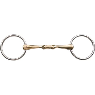 Mors 2 ringen voor gebogen mond paard Umbria Equitazione