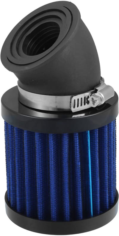 VT Goods - Motorfiets Luchtfilter - Universeel 28mm Tot 48mm - Verhoogt luchtstroom - Blauw Zwart - Betere brandstofverbruik - Geschikt voor motorfi...