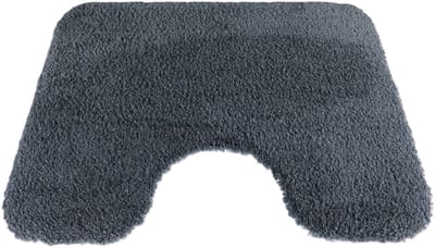 PRIMA - Dolce - WC mat - 50x60cm - donker grijs - antislip - met uitsparing 21cm