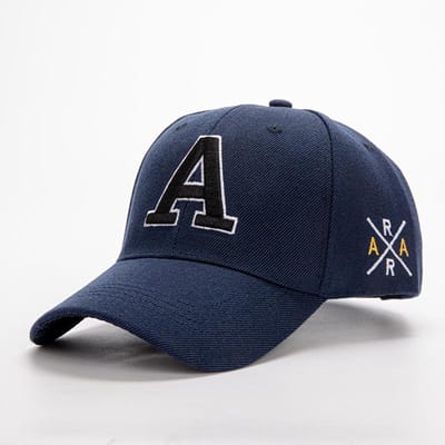 1 Casquette de Baseball Brodé Uni pour Hommes et Femmes d'Été en Plein Air Adjustable bleu marine