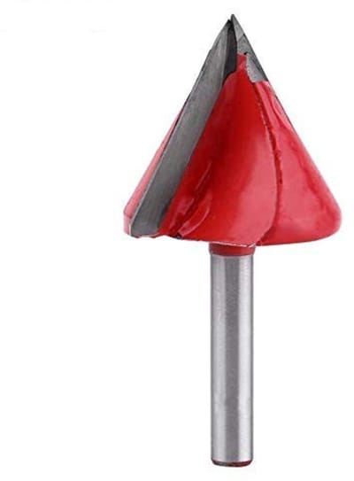 Allecto - 3D Tungsten Steel - V-Groove Frees - Hoogwaardige Snijkwaliteit - 6mm Schacht - Precisie Snijgereedschap - Voor Houtbewerking - 60/90/120...