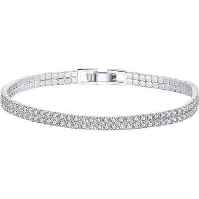 Sieraden S925 Sterling Zilver Armband Tennisbal Schakel 16.5CM white