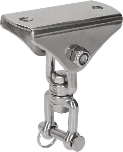Hangmat Ophangset - Plafondbevestiging Schommel - Buiten Ontspannen - Roestvrij Staal - 12 x 9 x 7 cm - Zilver