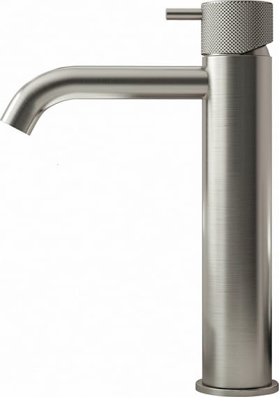 Hotbath Cobber X - Wastafelmengkraan - zonder Waste - Laag - Geborsteld Nikkel - Opbouw - Nikkel - V02