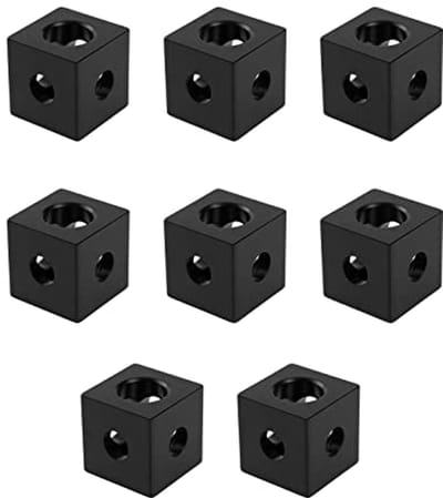 Drie Manier Kubus Hoek Connectors voor V-Slot Aluminium Extrusie 20x20x20mm - 8 Stuks
