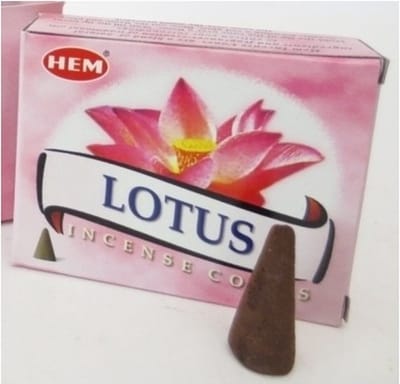 HEM Wierook kegeltjes in huisgeur Lotus - 20x kleine kegeltjes - Ontspannend - Kalmerend