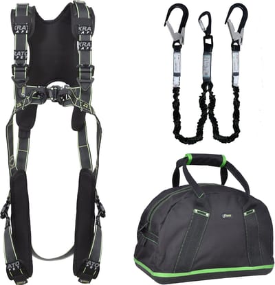 Kratos Complete set valbeveiliging Comfort - Dubbele leeflijn 2m - Maat L-XXL