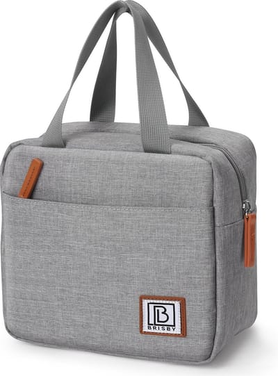 Brisby 4 Laags Geïsoleerde Koeltas - Lunchtas - Kolftas 4 liter - Lichtgrijs