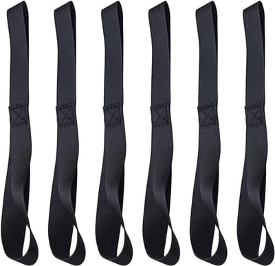 Zachte Lus Spanbanden - Vastbind Lussen - Transport Beveiligen - Hoge Breeksterkte - 30 x 2.5 cm - Zwart