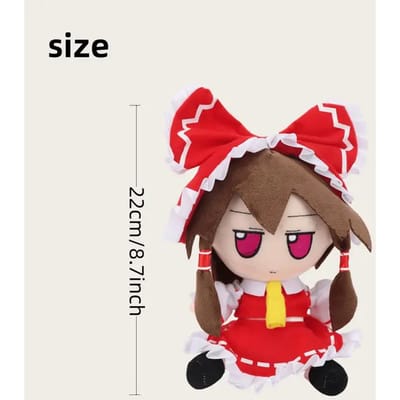 20cm Kawaii Reimu Fumo Pluche Pop TouHou Project Knuffel Speelgoed Cadeau voor Kinderen Verjaardag Kerst Huisdecoratie Verzamelaar 20cm rood