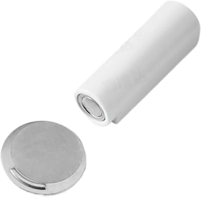 Magnetische Deurstopper - Deurhouder Deurvast - Deuren Open Houden - Boorvrije Montage - 9.6 x 4 cm - Wit