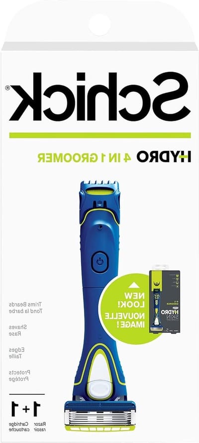 Scheermes Groomer - Gezichtsverzorging Styling - Gezicht Scheren - 4-in-1 Styling Tool - 3.3 x 8.99 x 17.86 cm - Grijs