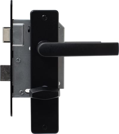 Wovar Zwarte Deurklink met Slot WC slot Compleet | Per Set | Insteekslot | Deurkruk