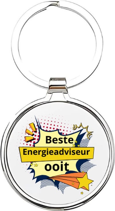 Akyol - de beste energieadviseur ooit Sleutelhanger - Werk - de beste energieadviseur - energieadviseur - adviseur - energiemedewerker - ep-adviseur - werk - cadeau voor je collega - epa-adviseur - 4 x 7,5 CM