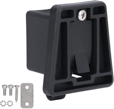 Fiets Voordrager Blok - Adapter Tas Beugel - Vouwfiets Onderdeel - Versterkt PA66 Glasvezel - 9x8x7 cm - Zwart