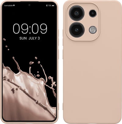 kwmobile telefoonhoesje geschikt voor Xiaomi Redmi Note 13 4G - Hoesje voor smartphone - Precisie camera uitsnede - In kokosmelk