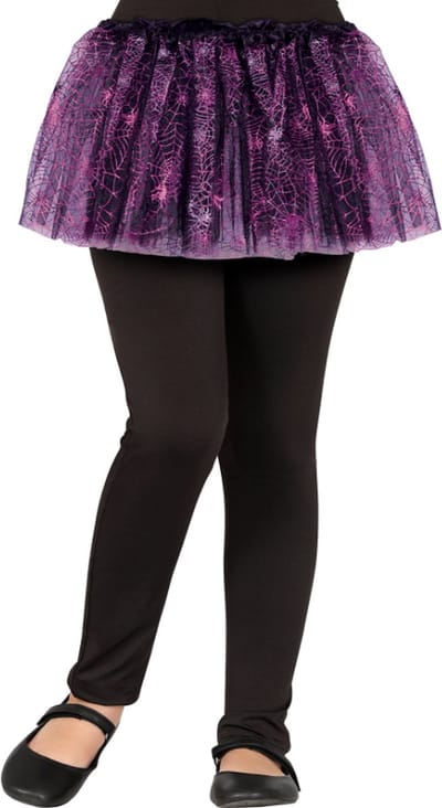 Fiestas Guirca - Meisjes tutu spinnen zwart/ lila - 30 cm - Carnavalskleding - Carnaval - carnavalskleding 2027 - Carnaval kostuum