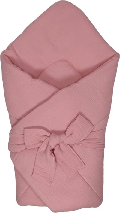 MamaLoes Soft Cotton Licht Roze Wikkeldeken