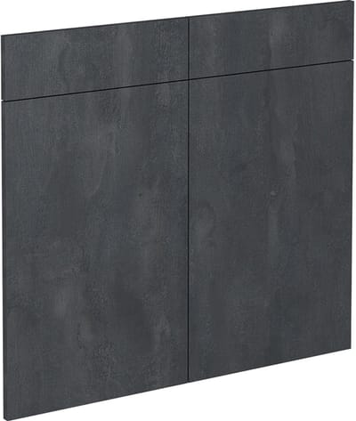 Vicco R-Line Keukenfront – 79.2 x 70.8 cm meubelfront voor de onderkast met lades Zwart beton
