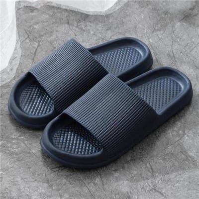Grote maat pantoffels voor heren Zomer binnenhuis antislip EVA-badpantoffels 45-46 blauw