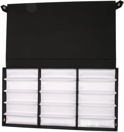 Multifunctionele Opbergdoos voor Zonnebrillen en Sieraden, 15 Vakken Organizer voor Bril, Horloges en Oorbellen, Ideaal voor Bureau en Lades