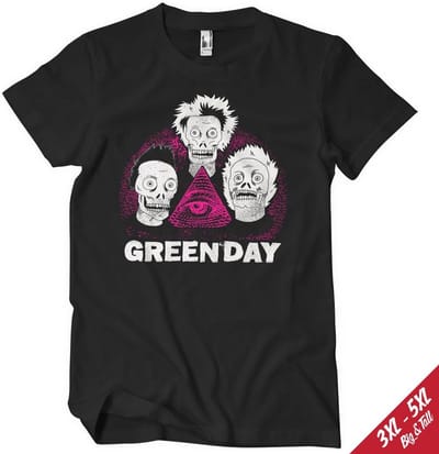 Green Day T-shirt Skulls T-shirt WMX-1-GDAY009-H85-3