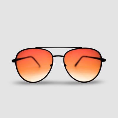 Montuurtjevoorjou - Aviator Orange 2.0 - Zonnebril - Heren - Dames zonnebril - Festival Bril - Oranje Zonnebril - Koningsdag