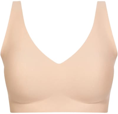 Chantelle - Softstretch Power - Beugelloze Plunge bh - naadloos - onzichtbaar - GOLDEN BEIGE