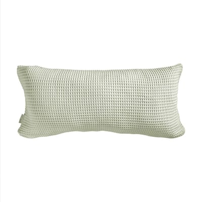 Heckettlane Kussensloop Wafel - Kussenhoes van 40x80 cm - 1 stuk - 100% Katoen - Groen