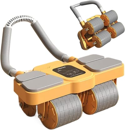Buikspierroller met steun - Core trainer - Krachtige core training - Automatische rebound functie