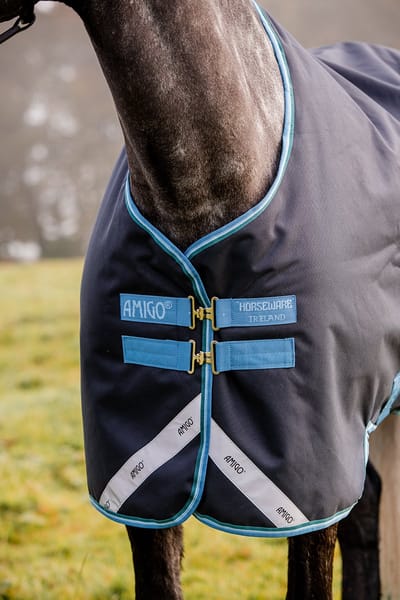 Horseware Deken Horseware Amigo Bravo 1200d 50gr Donkerblauw-turquoise - 125/175