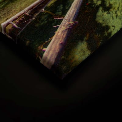 Canvas print DD120300 Mountain River A.S. Création 0,9 x 0,6 m Groen Kantoor Hal/Gang Keuken Slaapkamer Woonkamer