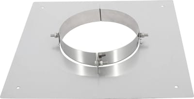 Vloersteun Ø200 0,5mm RVS.