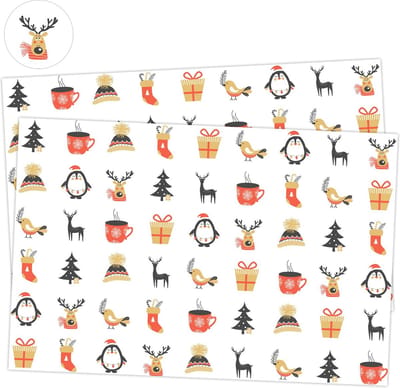 Winter Stickers Cozy Winter - 162 Stickers - 3 Stickervellen - Stickers Kerst