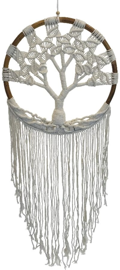 By Varios   Levensboom hanger Macramé  XXL   42 x 120 cm