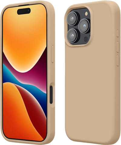 kwmobile telefoonhoesje geschikt voor Apple iPhone 16 Pro - Hoesje met siliconen coating - Smartphone case in parelmoer