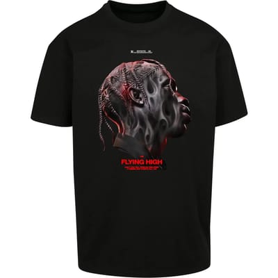 Mister Tee - Flying High Oversize Heren T-shirt - 4XL - Zwart