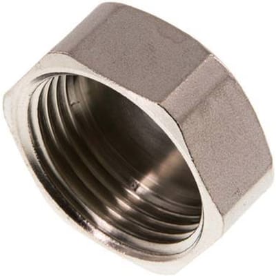 G 1'' Vernikkeld Messing Afsluitkap 16 Bar [2 Stuks]