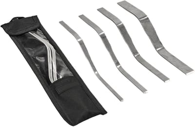 Voeggereedschap Set - Metselwerk Tools - Gladde Voegen Maken - Roestvrij Staal - 4 Stuks - Zilver