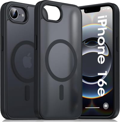 Ntech - Hoesje Geschikt voor iPhone 16e / iPhone 17e Hoesje Mat Zwart – Transparant Bumper Hoes - Geschikt voor MagSafe hoesje iPhone 16e / iPhone 17e – Slank & Schokbestendig