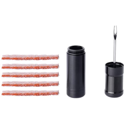 Kit de réparation de pneu Tubeless Roue de vélo Pneu Puncture Bouchon de réparation Outils Kit de réparation Outils de réparation noir