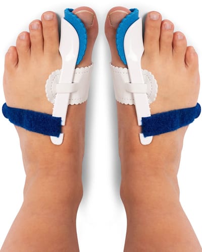 Solelution Hallux Valgus Tenenspreider - Teenbeschermer - Nachtspalk voor Spreiding van de Teen - 2 Stuks