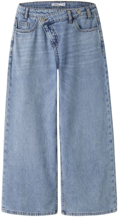 Name It - Broek - NKFBELLA - X-wide fit - Medium Blue Denim - Maat 140