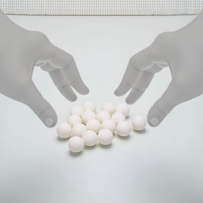 3 Stuks Witte Tafeltennisballen - 40mm Ping Pong Ballen voor Training en Wedstrijd