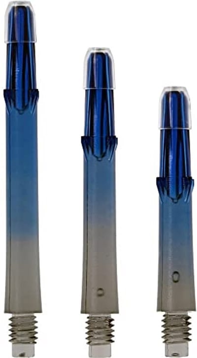 L-Shaft Lock Straight TwinColor Dart Schacht - Zwart Blauw