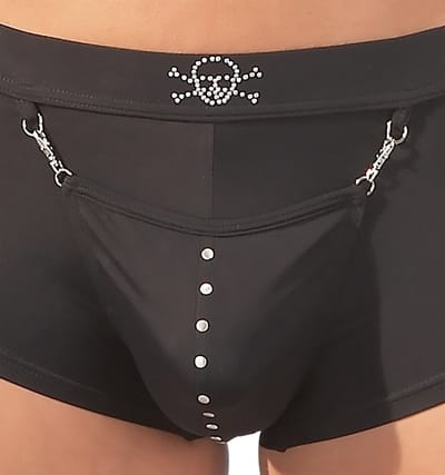 Svenjoyment Zwarte boxer met zakdetail - S