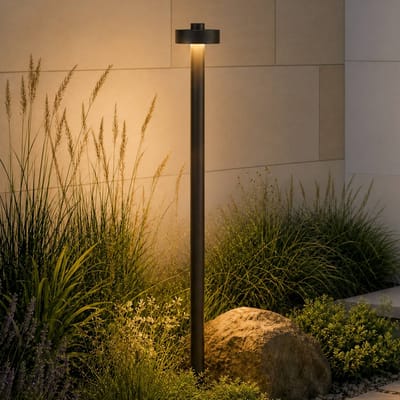Lucande LED tuinpadverlichting Nirella, 100 cm, zwart, CCT, IP65