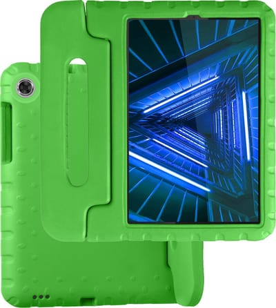 Hoesje Geschikt voor Lenovo Tab M10 FHD Plus (2e / 2nd Generatie) - Kinderhoes Shockproof Bumper - Kidsproof Case - Tablet Hoes - Kinder Hoes Cover - Groen