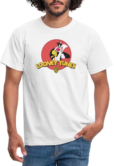 Looney Tunes Sylvester And Tweety T-Shirt Heren
